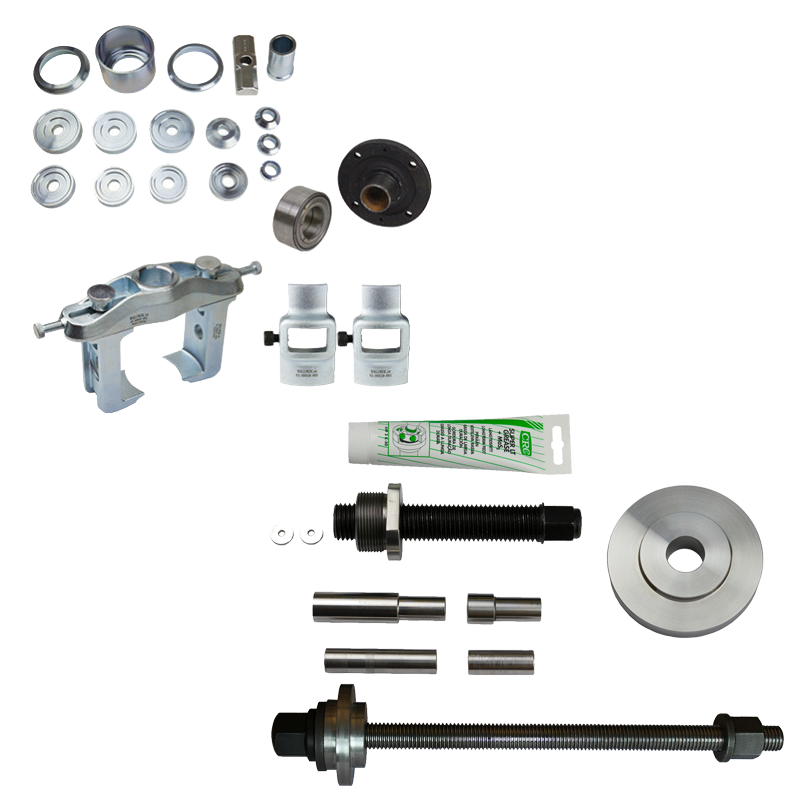 Complete Set Generation 1 Removal and Replacement set for front and rear wheel bearings with manual power screw